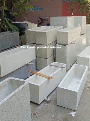jual pot terrazzo panjang