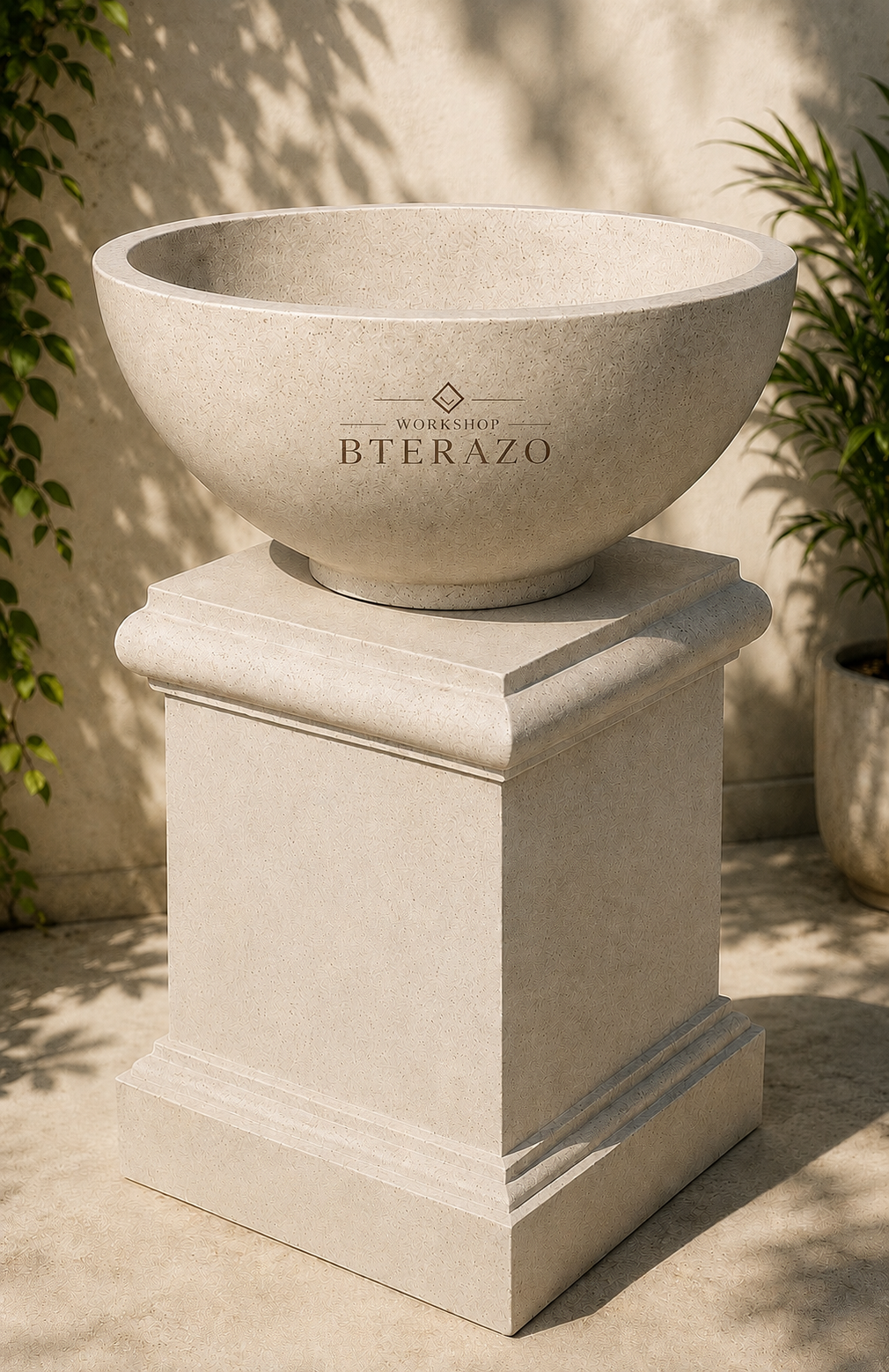 jual pot terrazzo