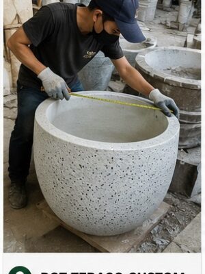 jual pot teraso custome