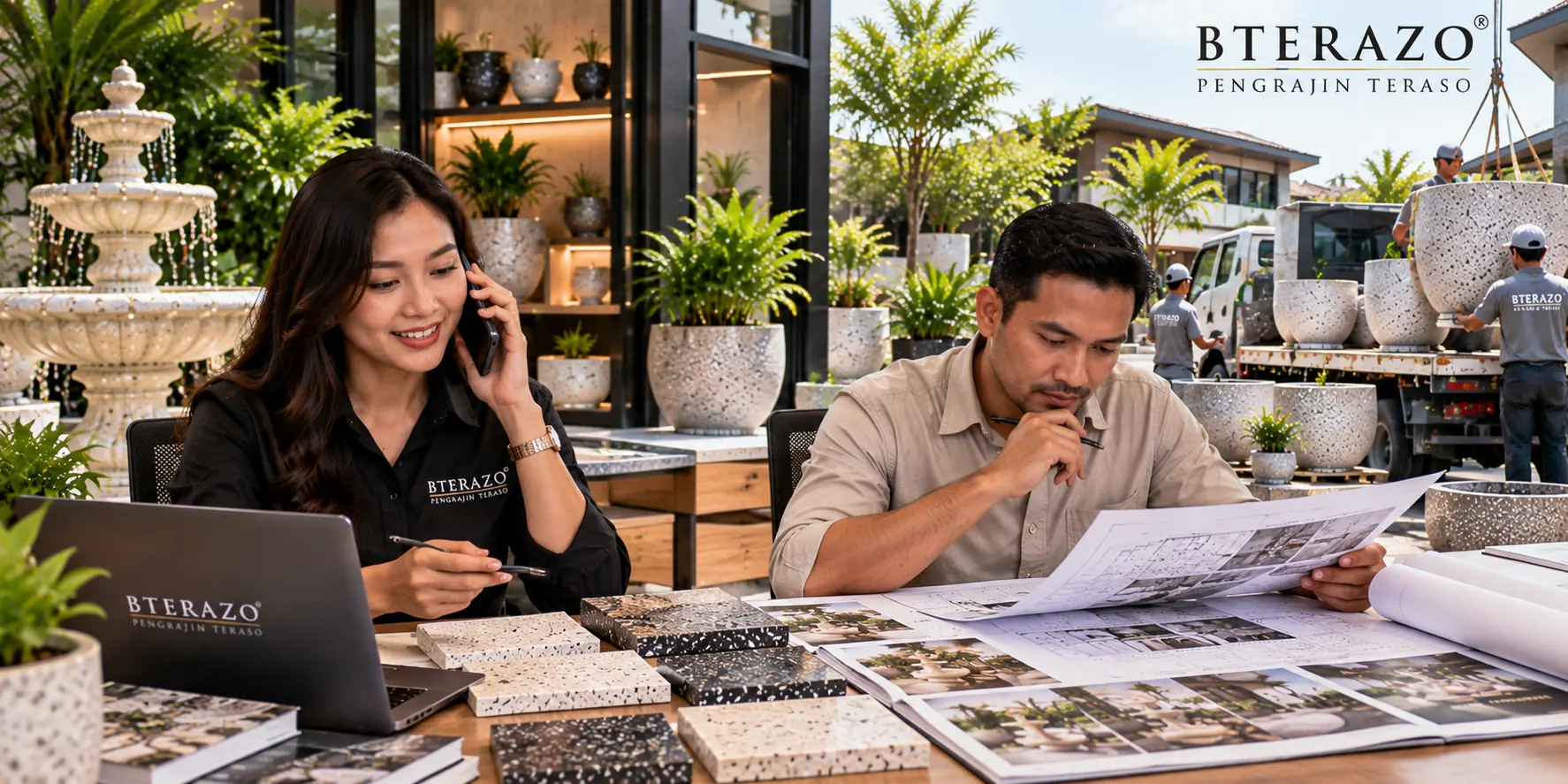 Konsultasi Desain Teraso di Showroom Bterazo