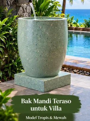 bak mandi teraso villa