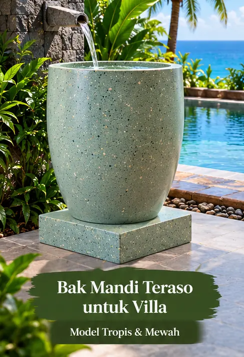 bak mandi teraso villa