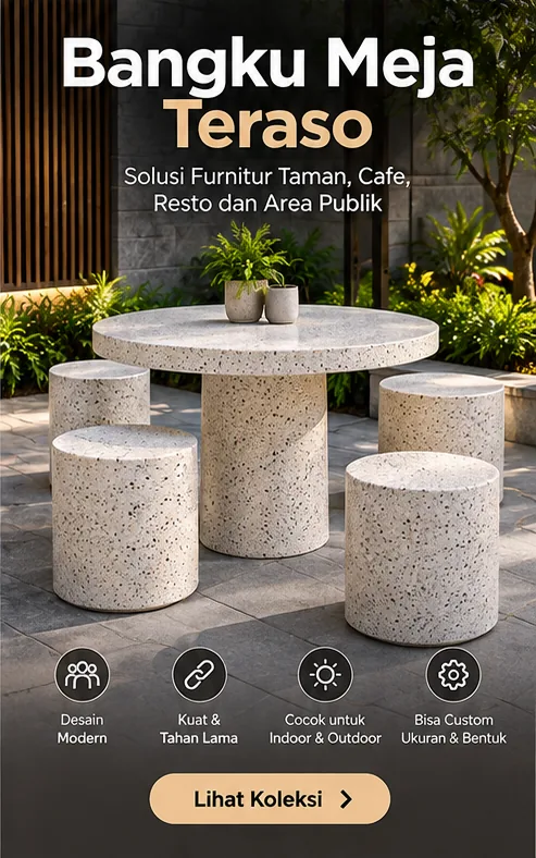 bangku meja taman teraso